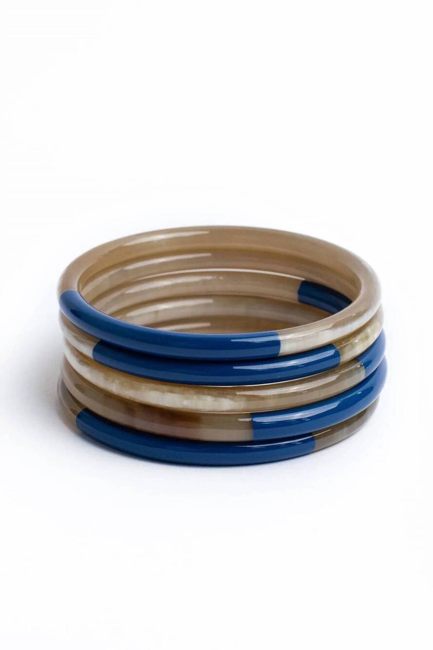 NEW SUNSHINE TIENDA women's bangle set in navy